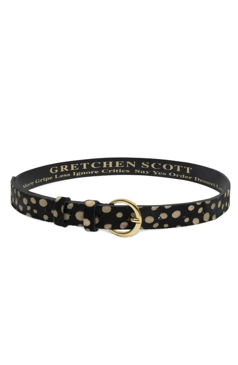 1 or 2 Inch Belted Bliss - Dalmation high street