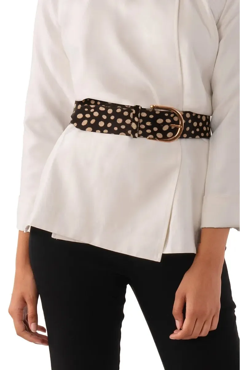 1 or 2 Inch Belted Bliss - Dalmation high street