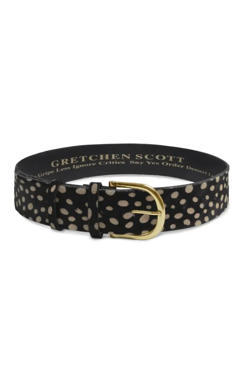 1 or 2 Inch Belted Bliss - Dalmation high street