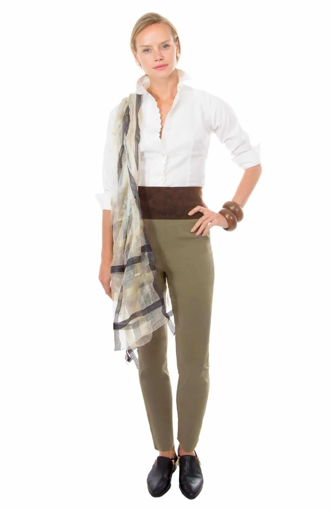 Adjustable Suede Tie Belt move ease