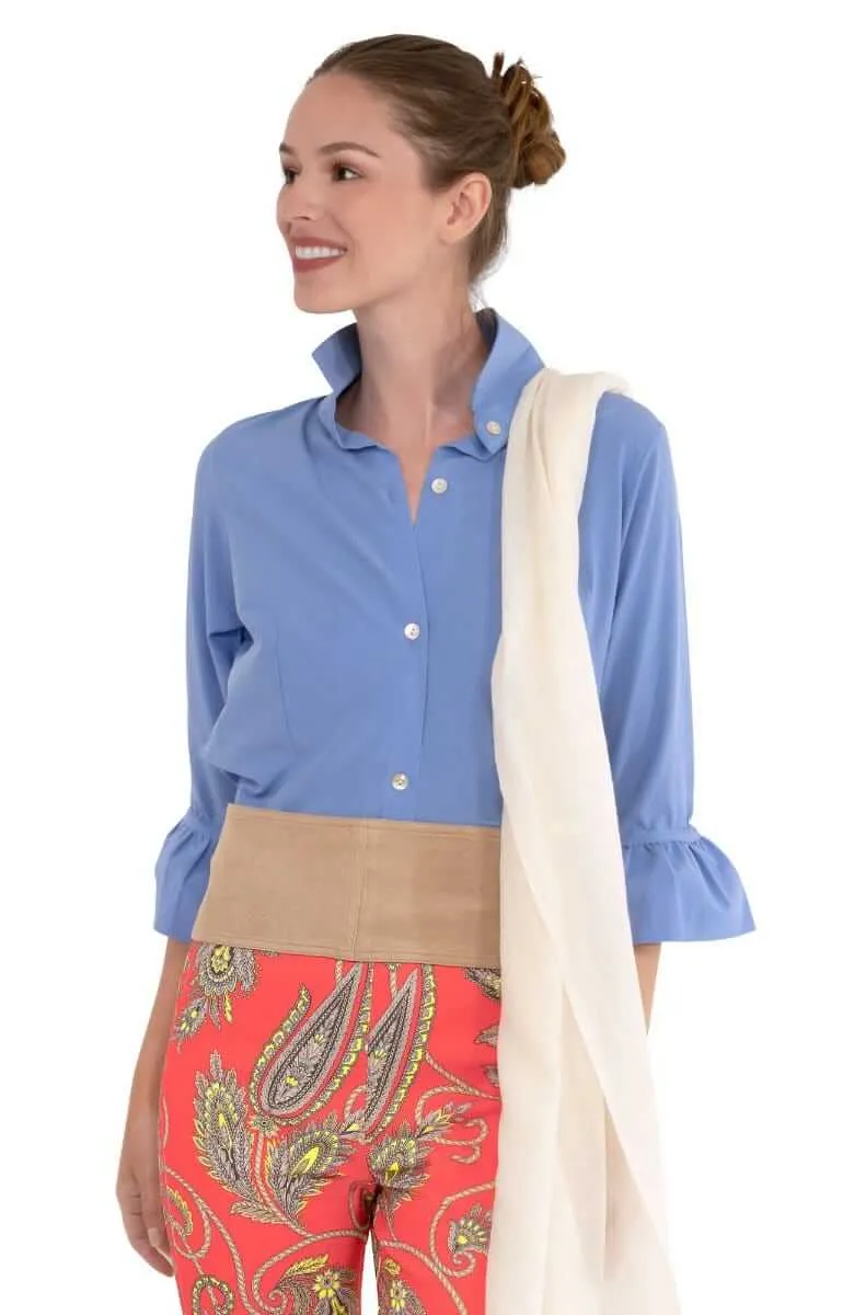 Adjustable Suede Tie Belt move ease