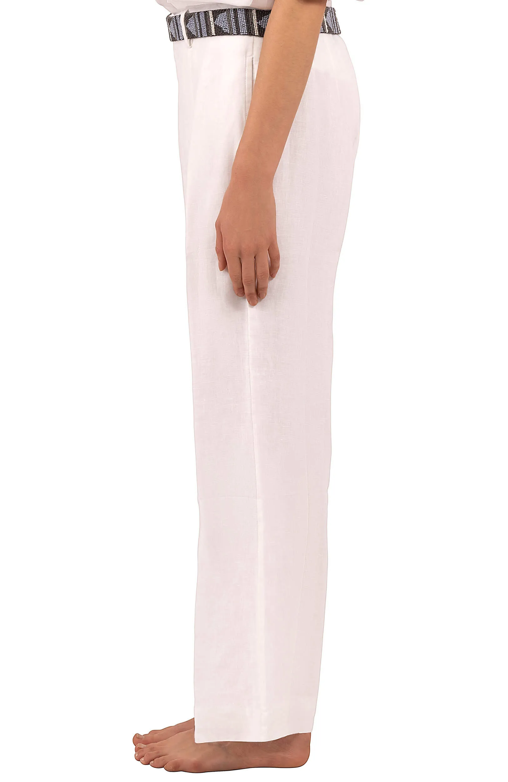 Bacall Linen Trousers - La Di Da retro pants