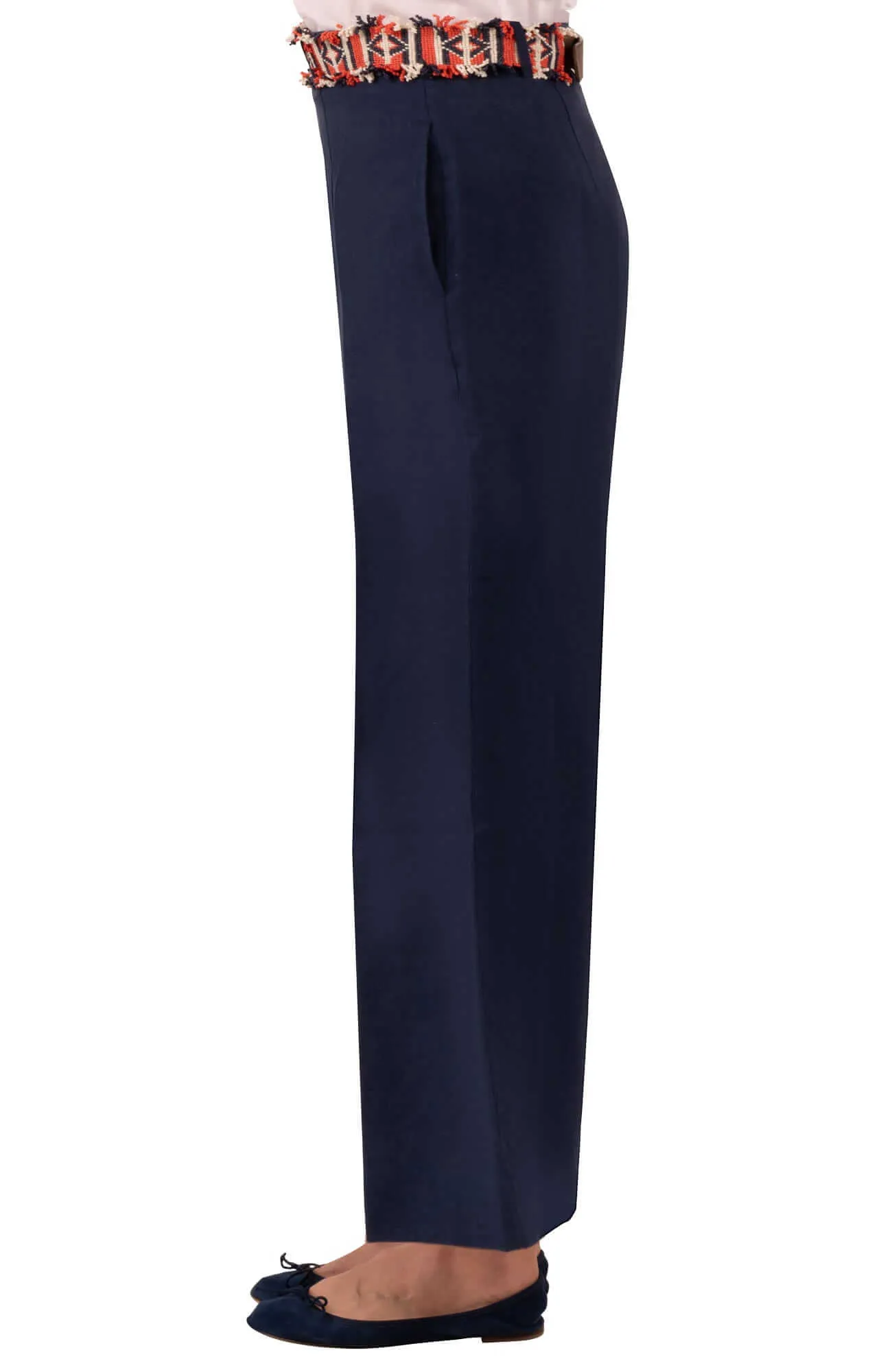 Bacall Linen Trousers - La Di Da retro pants