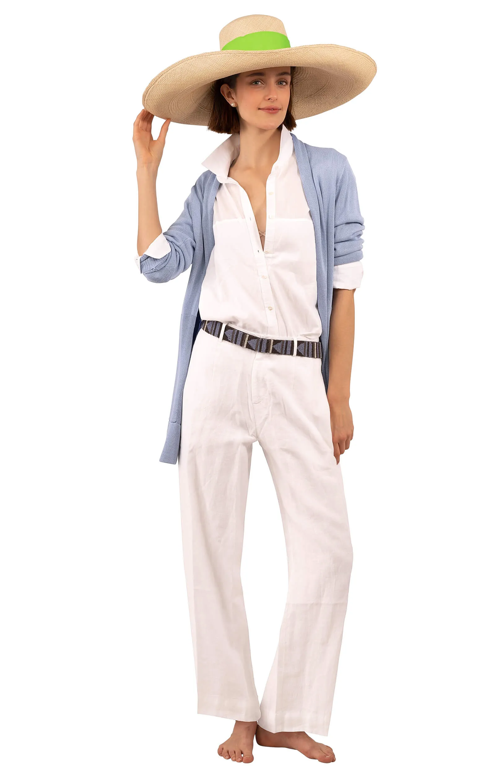 Bacall Linen Trousers - La Di Da retro pants