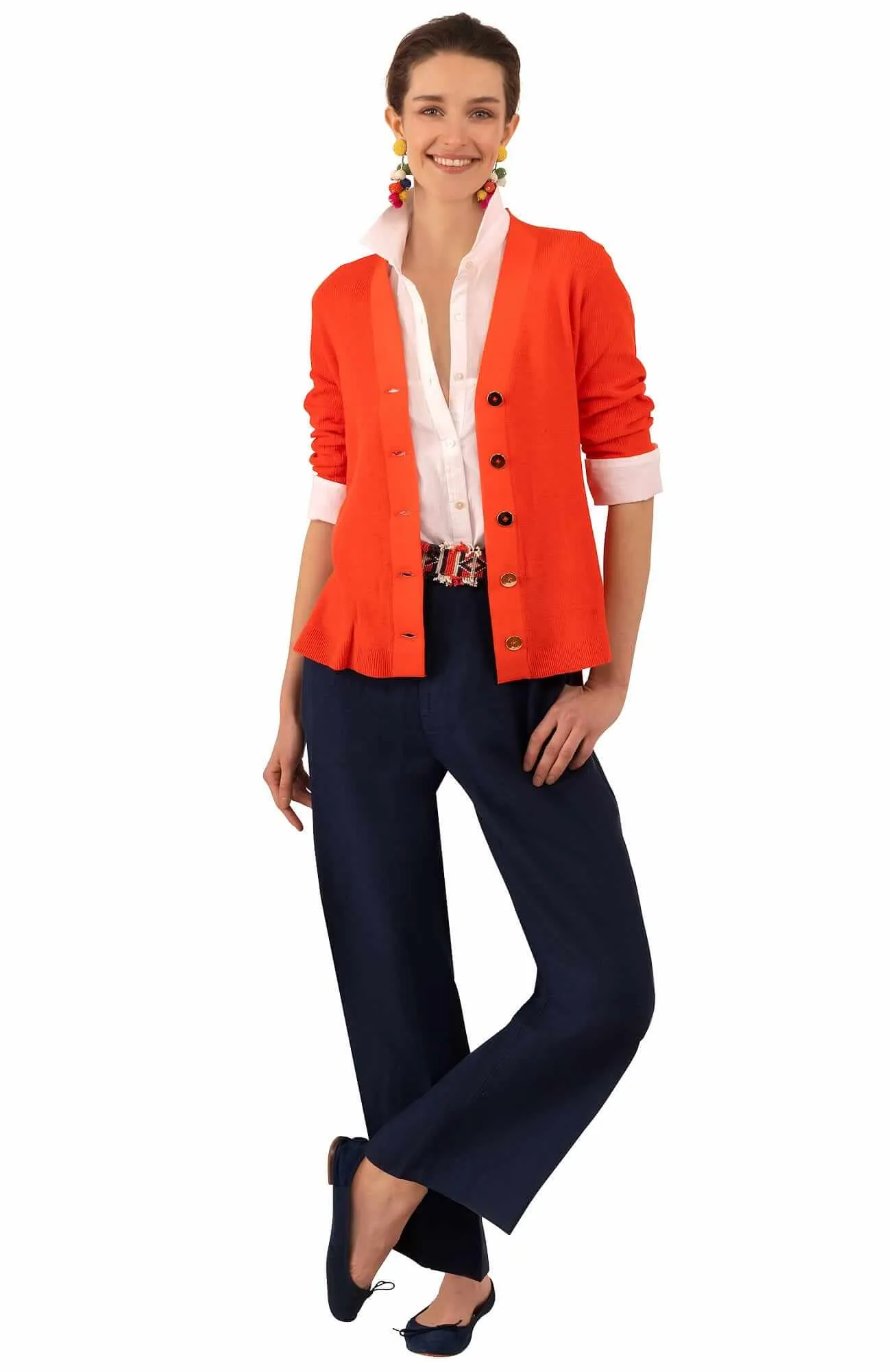 Bacall Linen Trousers - La Di Da retro pants