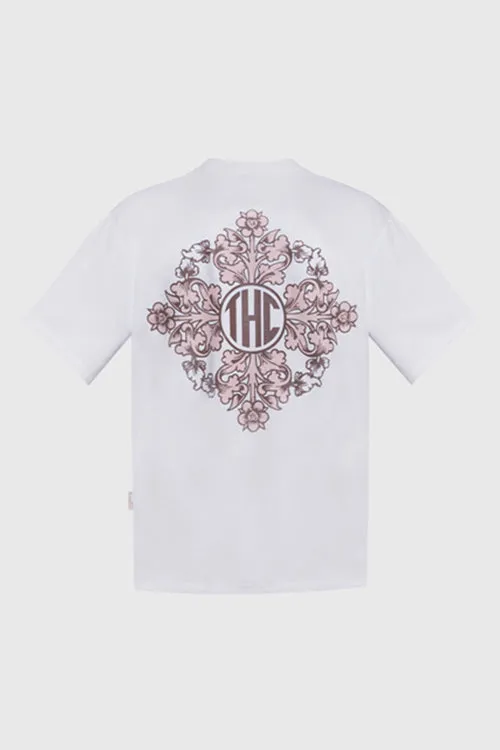 Baroque Flower Oversized Tee loose comfort