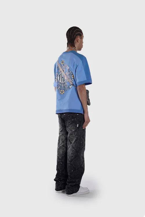 Baroque Flower Oversized Tee minimalist style