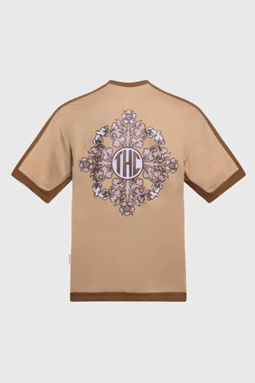 Baroque Flower Oversized Tee parent-child set