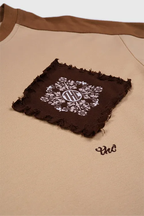 Baroque Flower Oversized Tee parent-child set