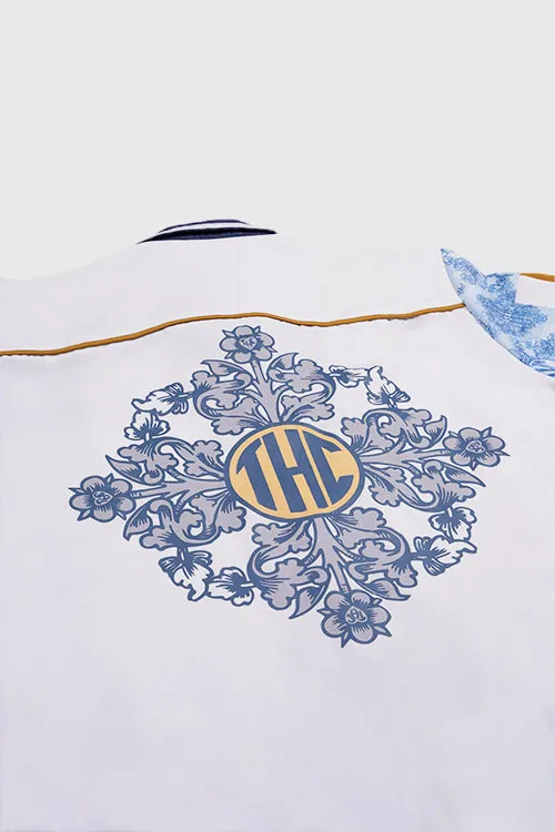 Baroque Pattern Oversized Shirt team uniform