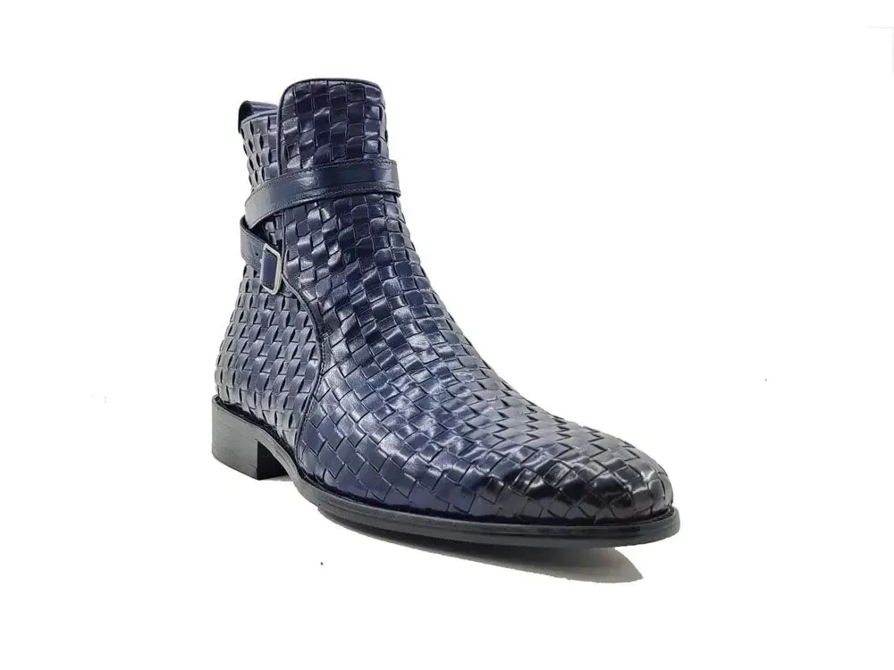 Basket Weave Calfskin Buckle Boot urban gear