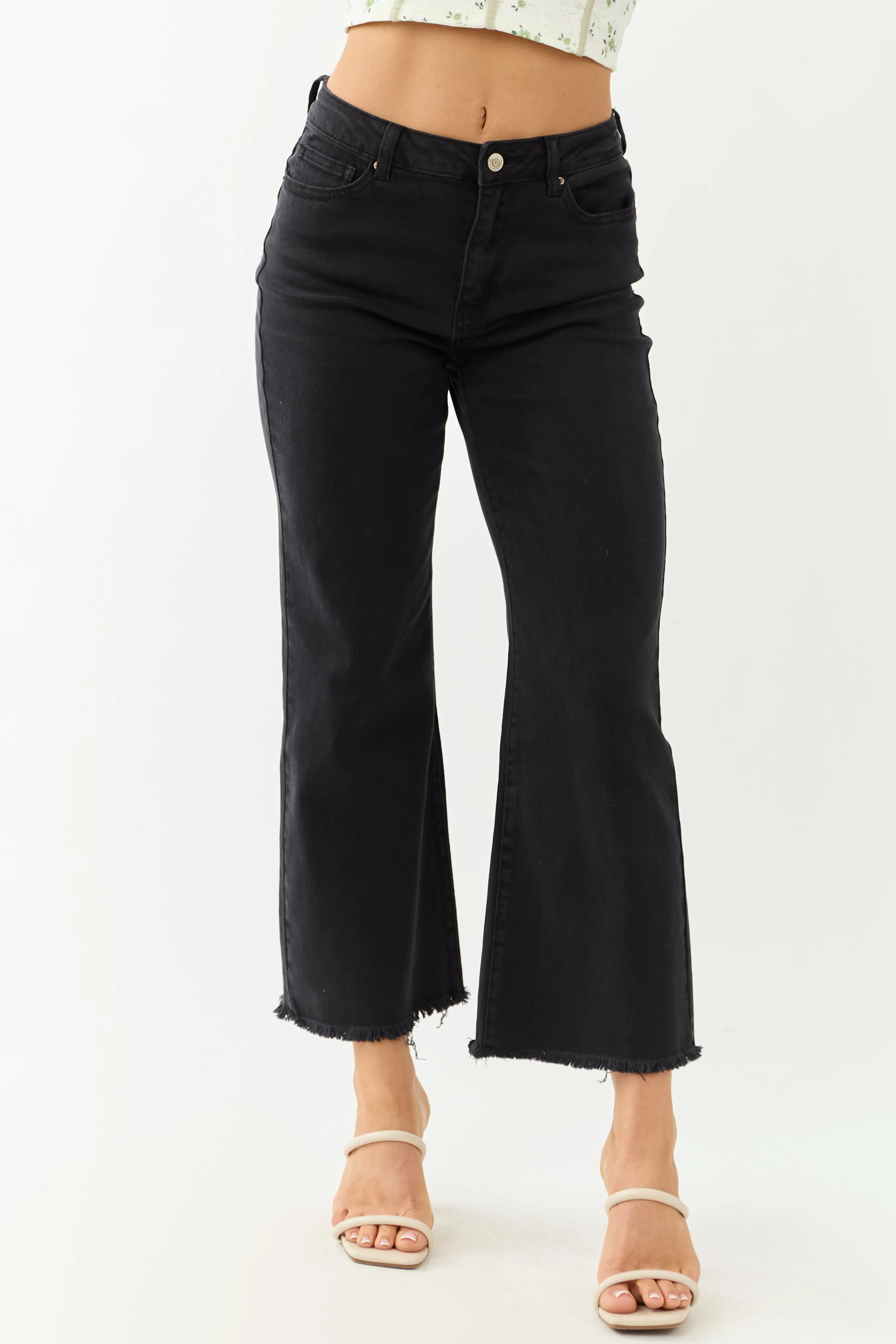 6/11/2025,ALL_PRODUCTS,back-in-stock:true,filter-color:Black,filter-fabric:Cotton,filter-fabric:Denim,filter-inseam:27",filter-rise:High Rise,filter-season:Summer,filter-style:Ankle/Cropped,filter-style:Bootcut,filter-style:Non-Distressed,filter-wash: