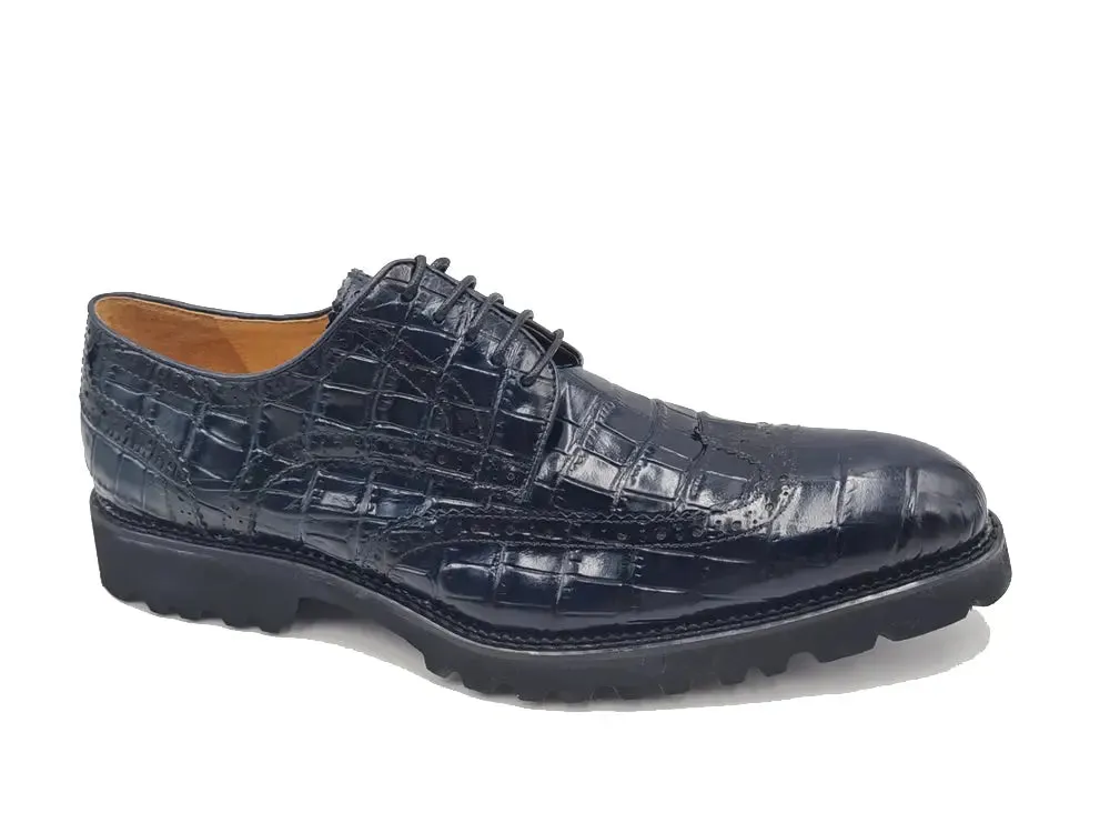 Blucher Style Alligator Embossed Oxford relaxed charm