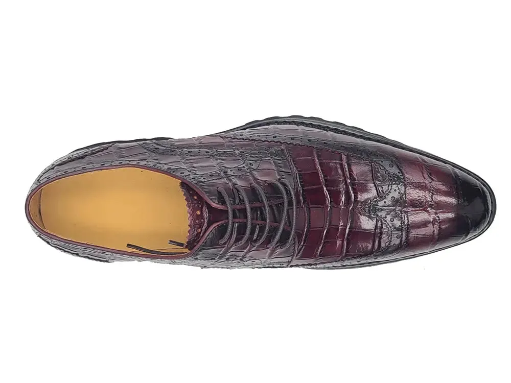 Blucher Style Alligator Embossed Oxford relaxed charm