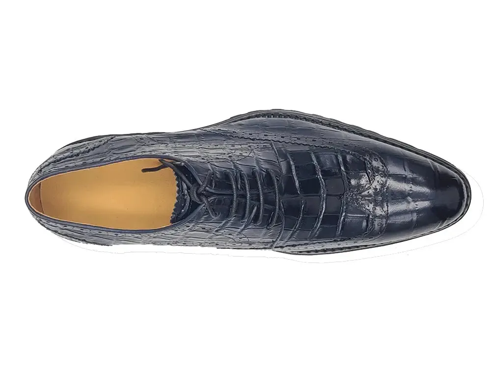 Blucher Style Alligator Embossed Oxford relaxed charm