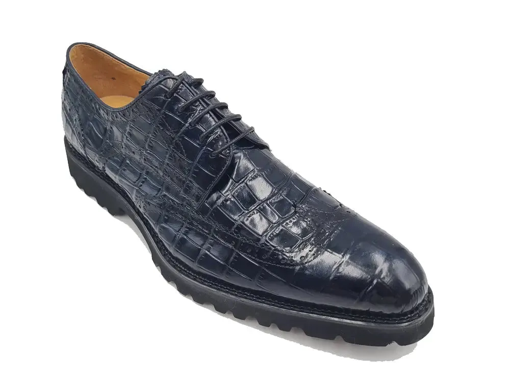 Blucher Style Alligator Embossed Oxford relaxed charm