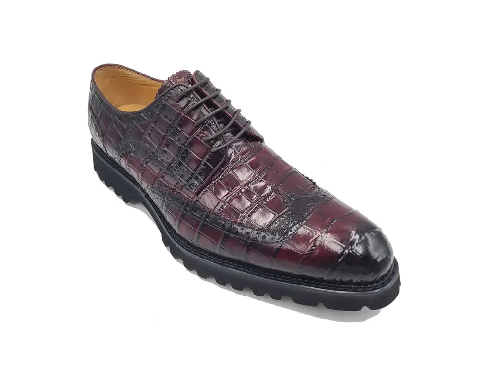 Blucher Style Alligator Embossed Oxford relaxed charm