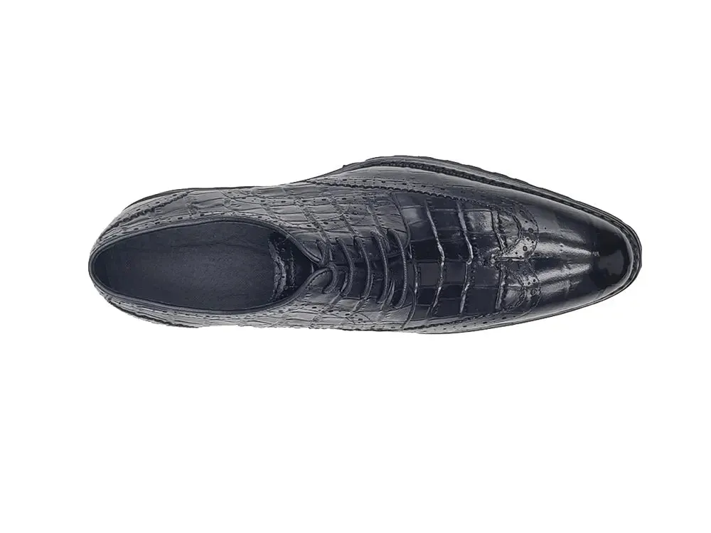 Blucher Style Alligator Embossed Oxford relaxed charm