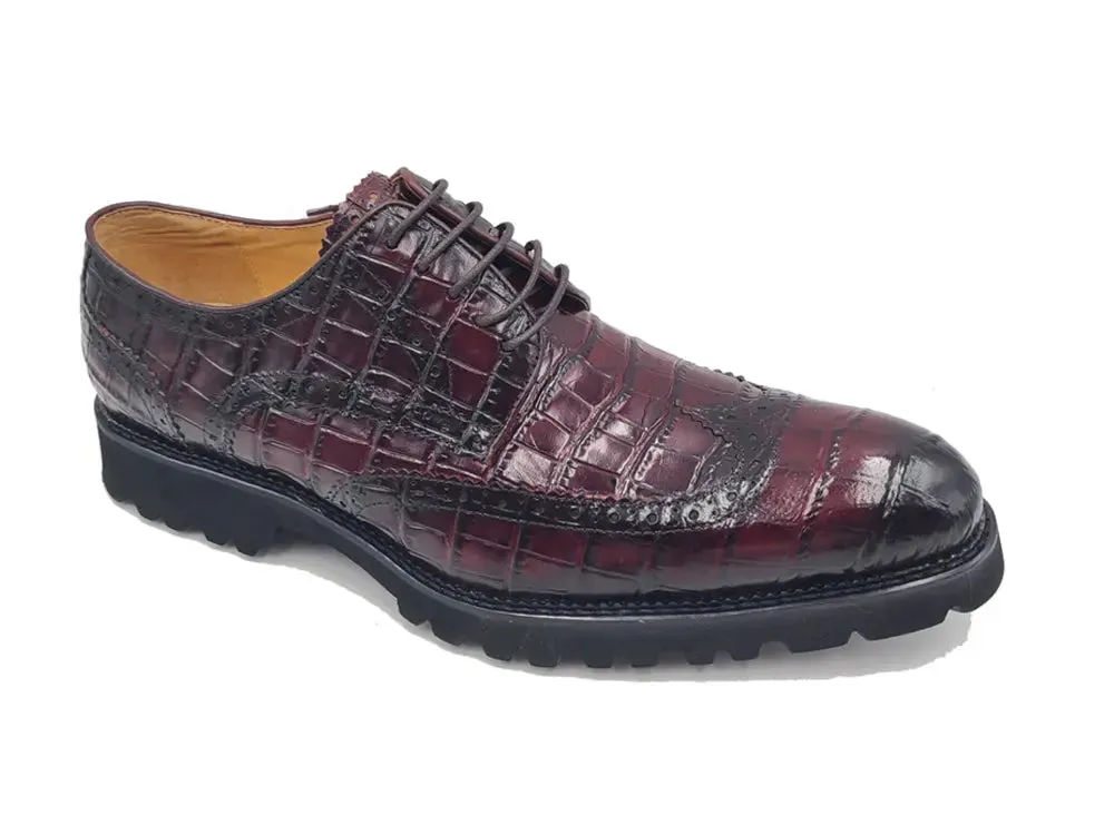 Blucher Style Alligator Embossed Oxford relaxed charm
