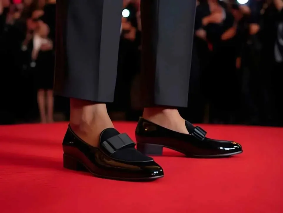 Bow Tie Patent Leather Formal Shoe quick wear