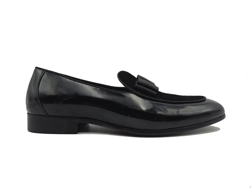 Bow Tie Patent Leather Formal Shoe quick wear