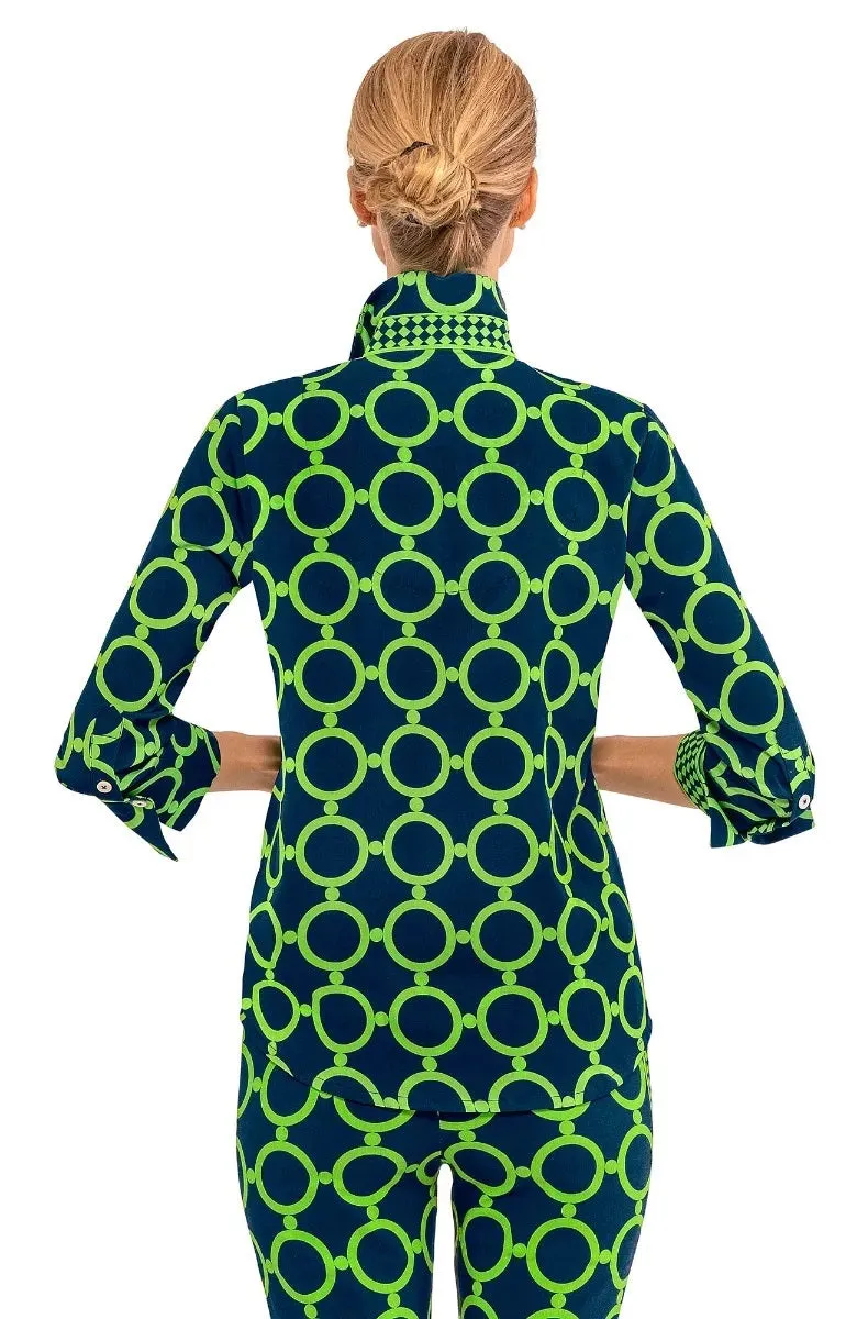 Boyfriend Shirt- Dip & Dot vintage classic