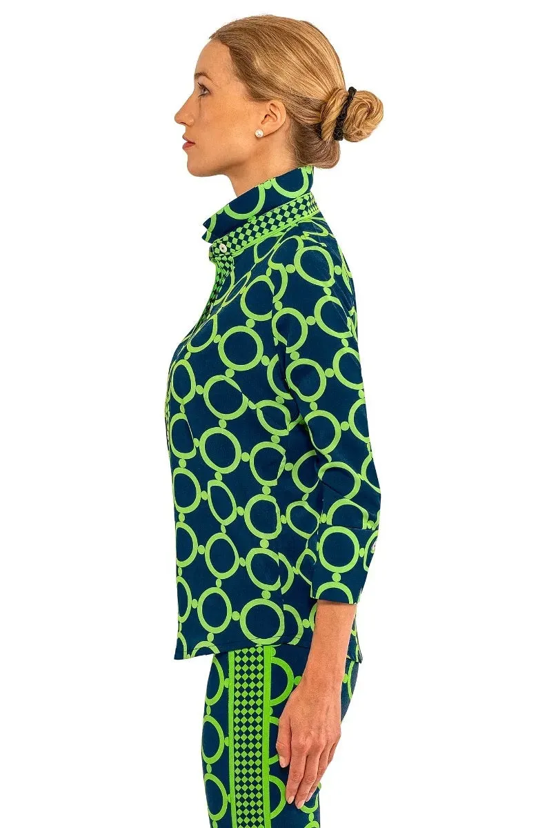 Boyfriend Shirt- Dip & Dot vintage classic