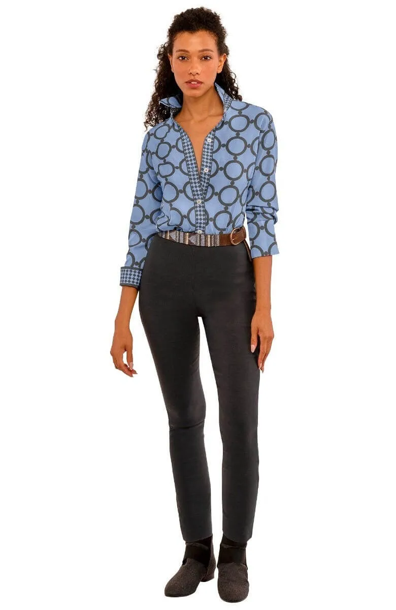 Boyfriend Shirt- Dip & Dot vintage classic