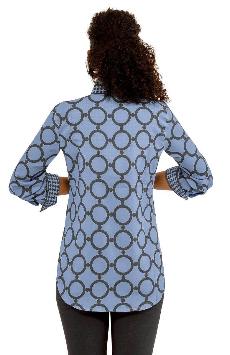 Boyfriend Shirt- Dip & Dot vintage classic
