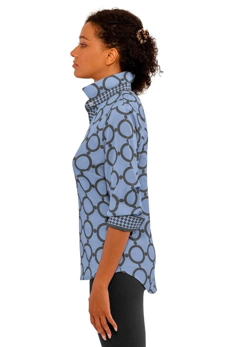 Boyfriend Shirt- Dip & Dot vintage classic