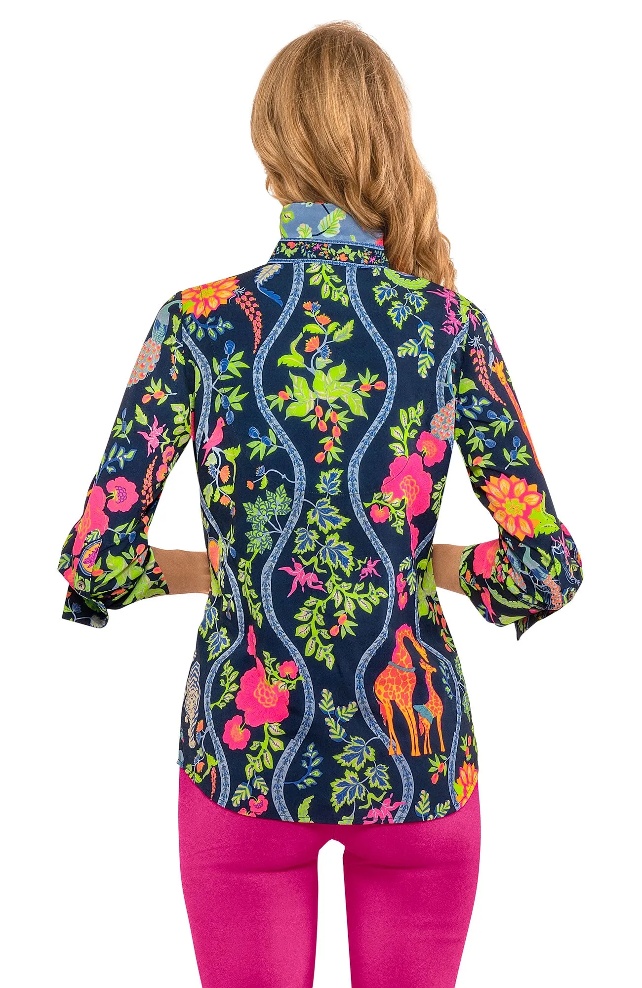 Boyfriend Shirt - Jungle Symphony party glam