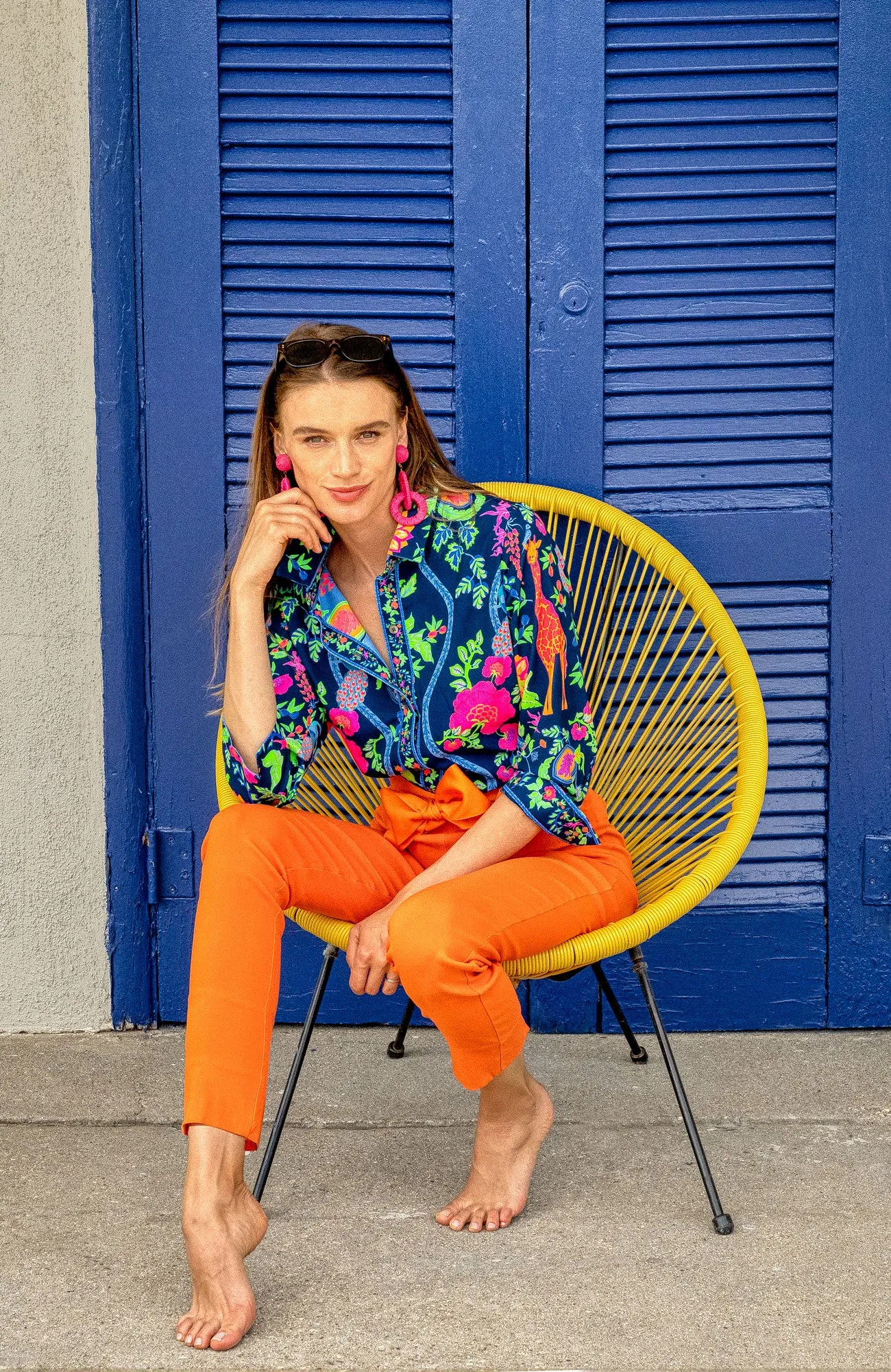 Boyfriend Shirt - Jungle Symphony party glam