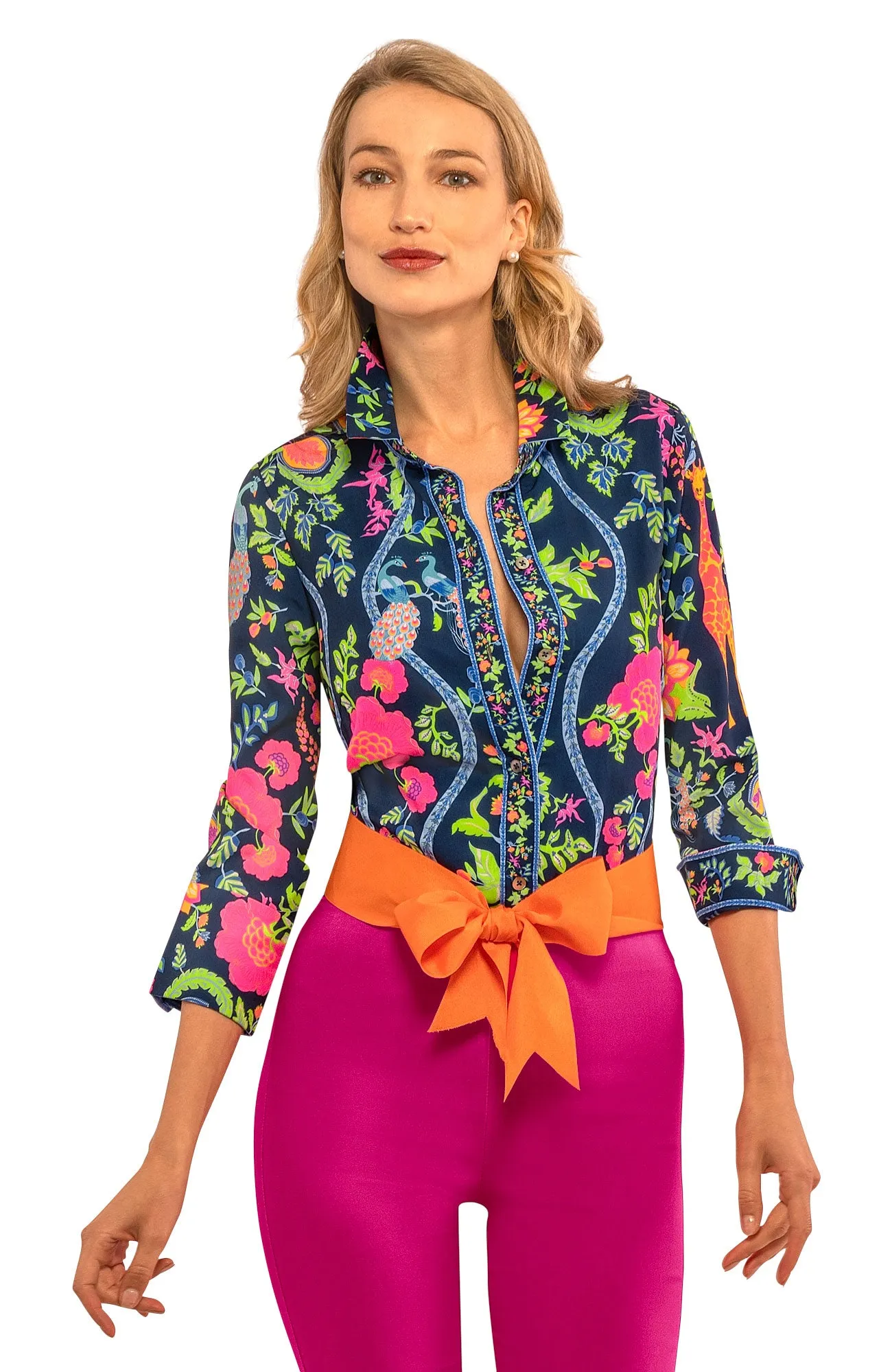 Boyfriend Shirt - Jungle Symphony party glam