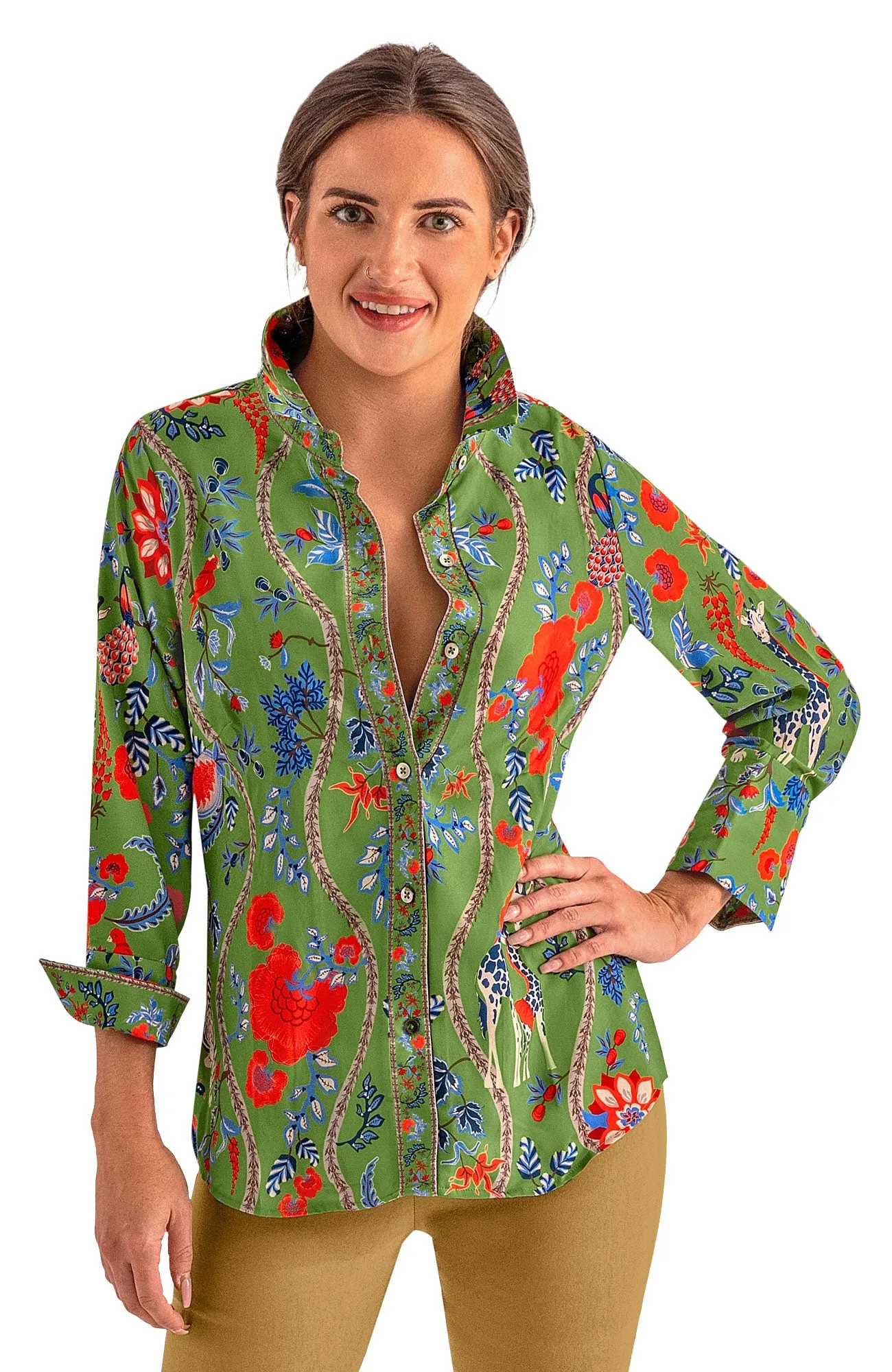 Boyfriend Shirt - Jungle Symphony party glam