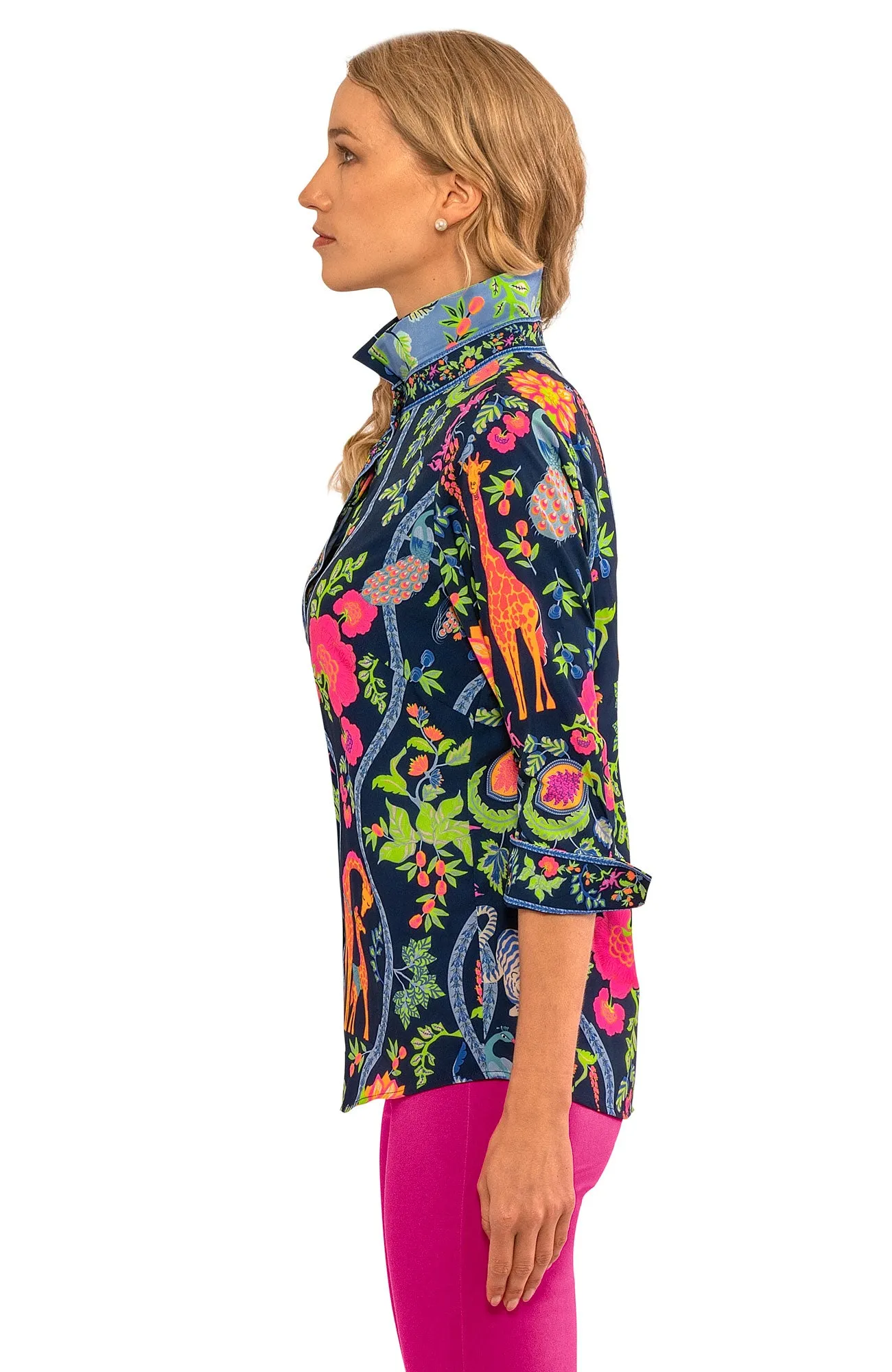 Boyfriend Shirt - Jungle Symphony party glam