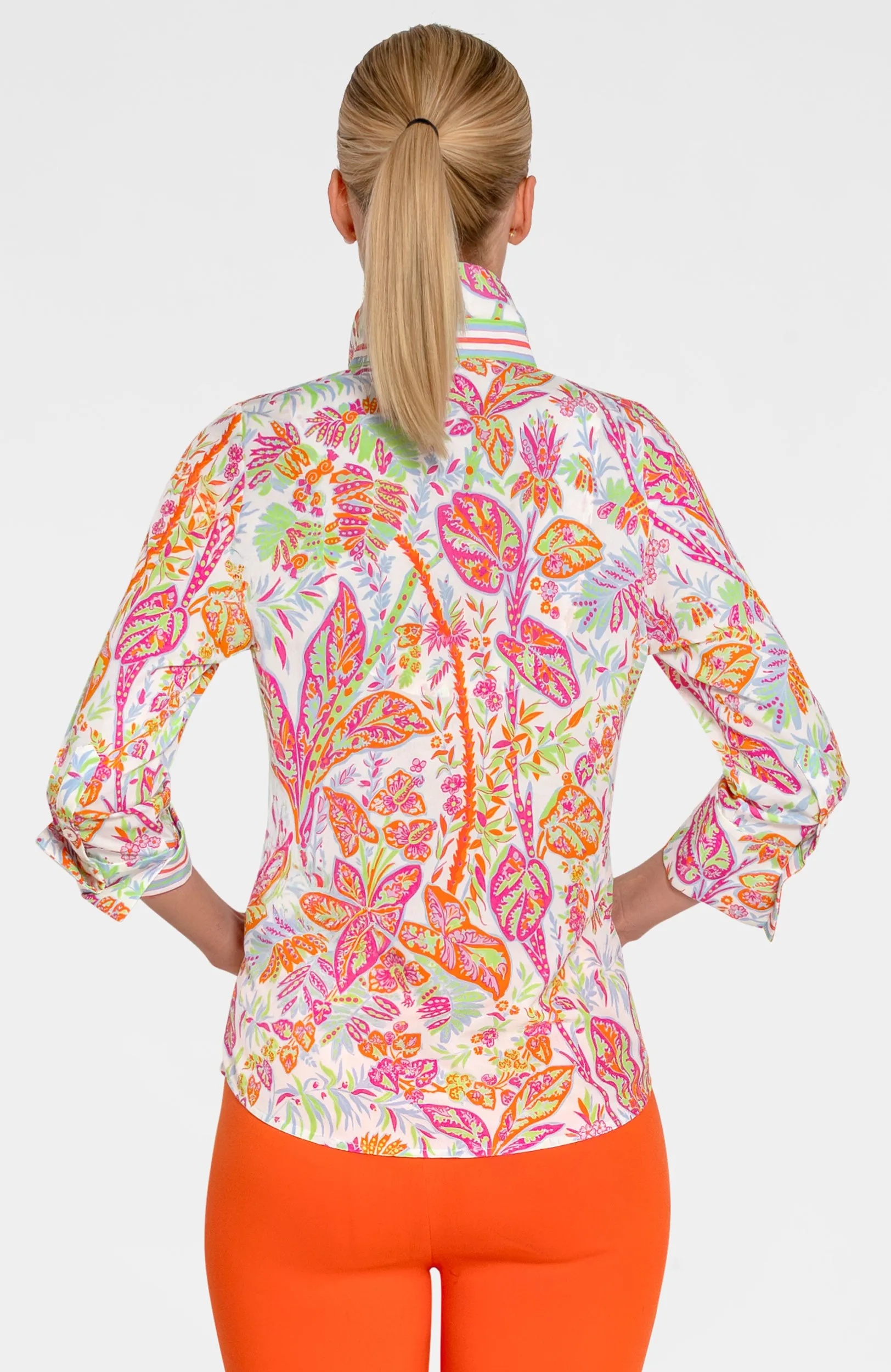 Boyfriend Shirt - Vintage Vines stress-free comfort