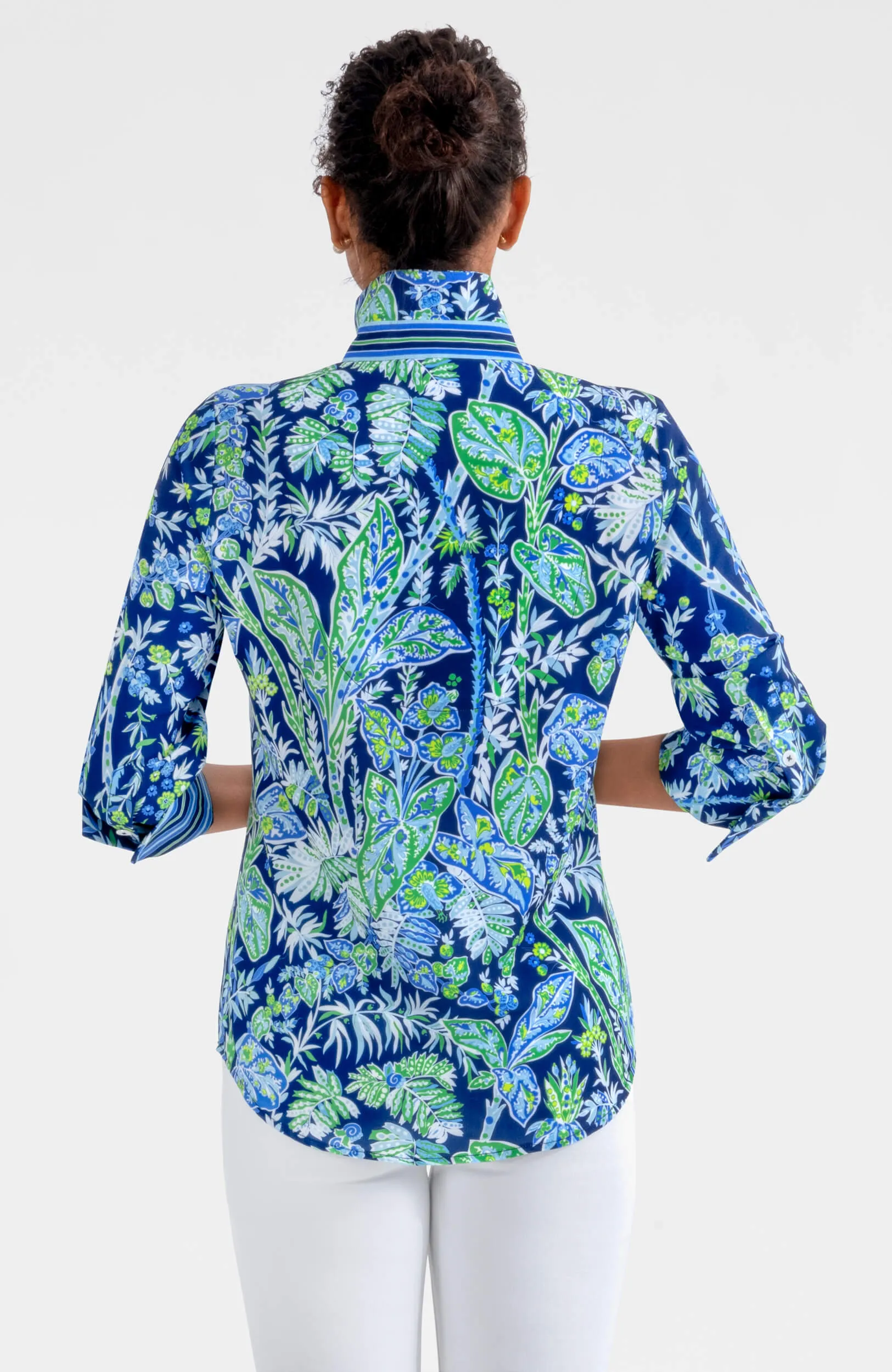 Boyfriend Shirt - Vintage Vines stress-free comfort