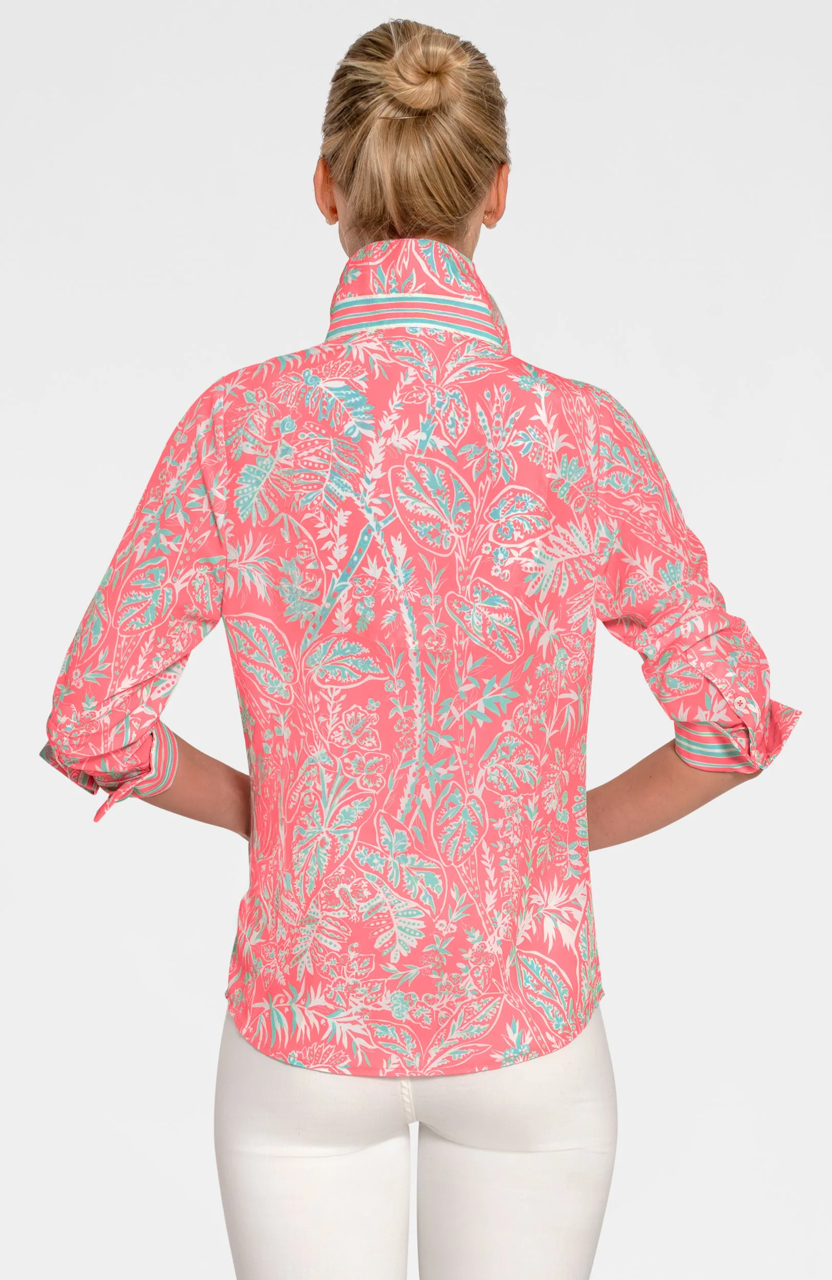 Boyfriend Shirt - Vintage Vines stress-free comfort