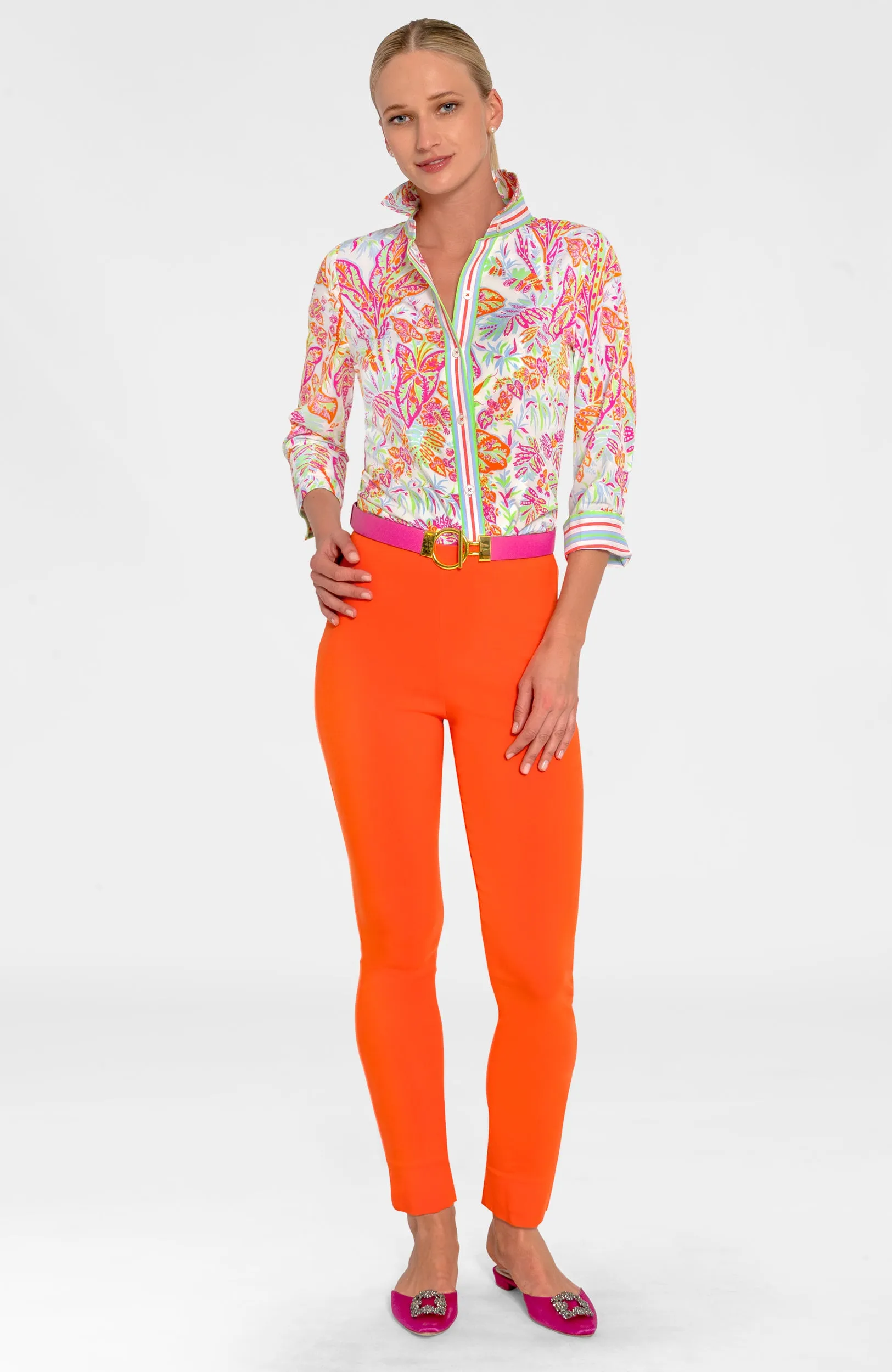 Boyfriend Shirt - Vintage Vines stress-free comfort
