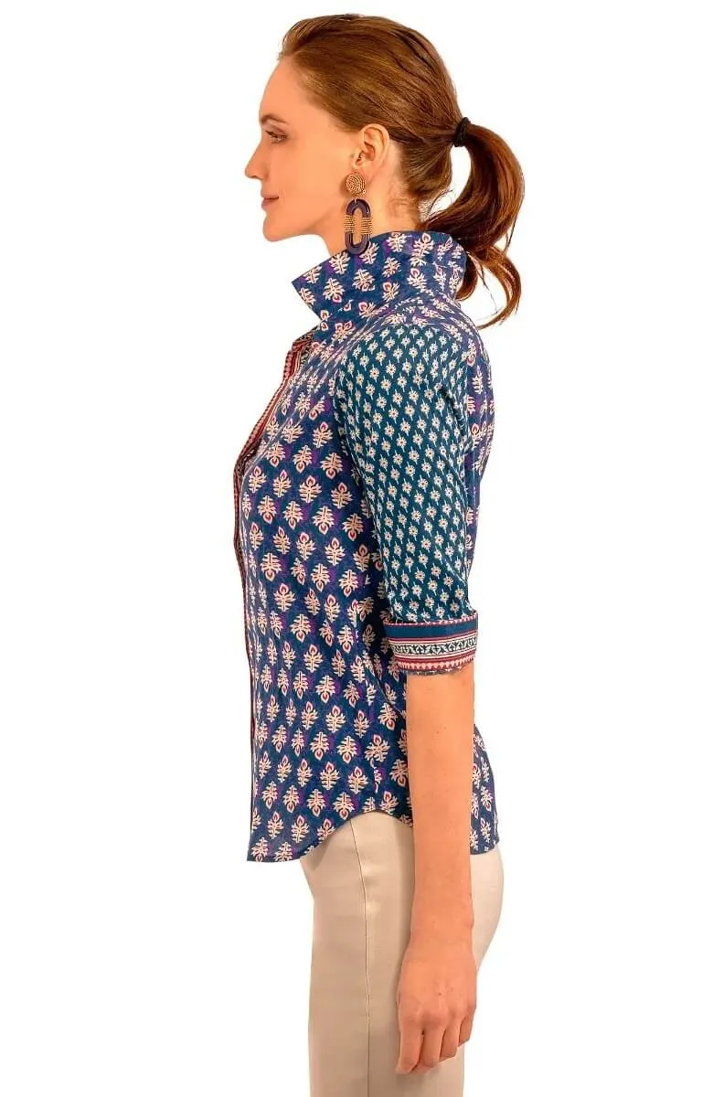 Boyfriend Shirt - Wonderful Wisteria throwback feels