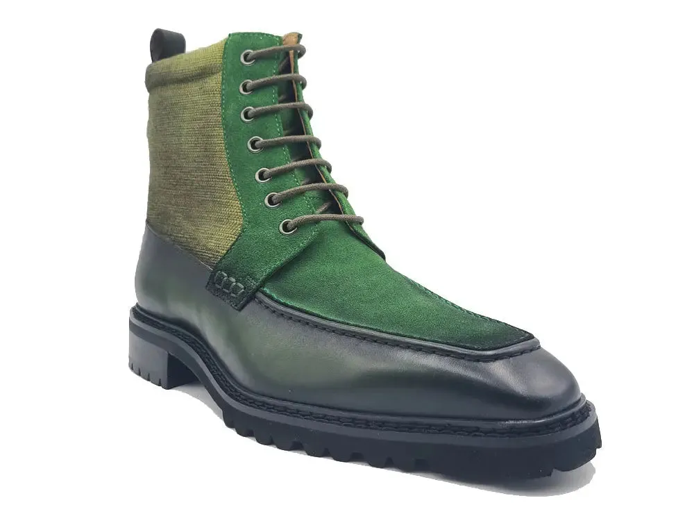 Burnished Calfskin & Suede Slip-On Boot storm ready