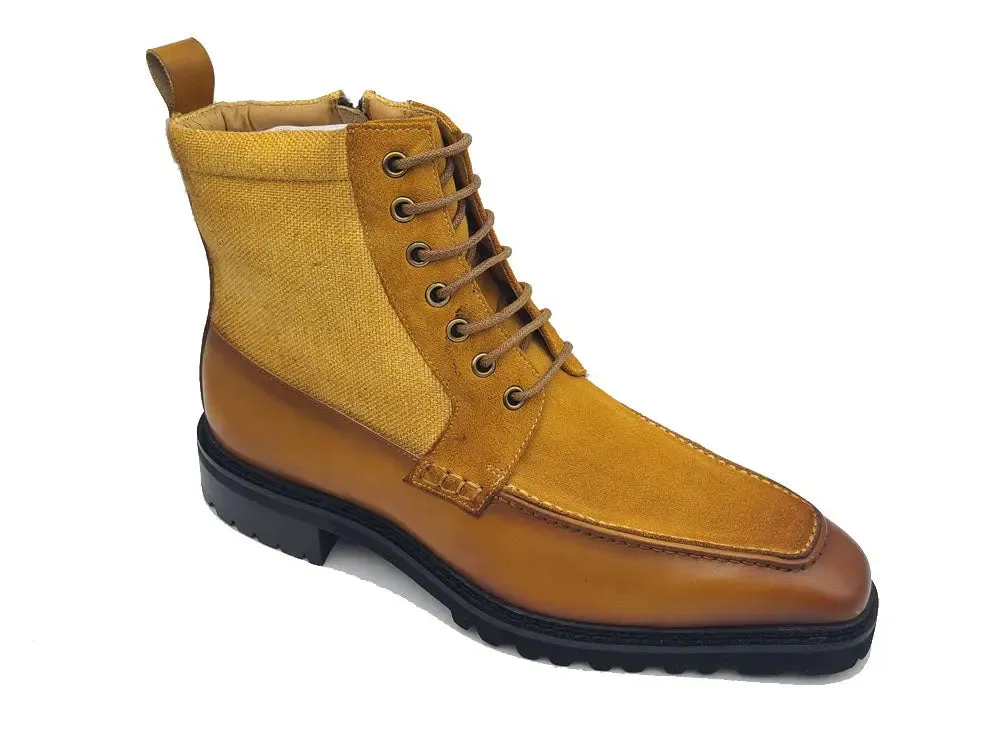 Burnished Calfskin & Suede Slip-On Boot storm ready