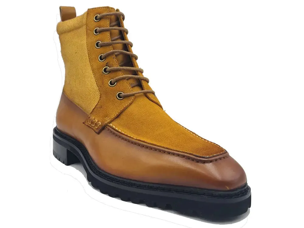 Burnished Calfskin & Suede Slip-On Boot storm ready