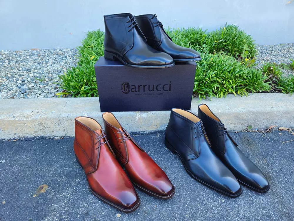 Burnished Calfskin Chukka Boot luxe touch