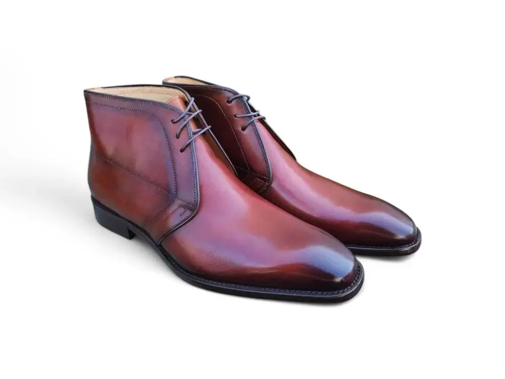 Burnished Calfskin Chukka Boot luxe touch