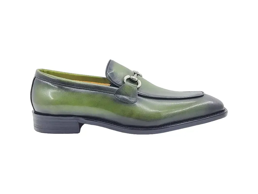 Burnished Calfskin Horsebit Loafer outfit flow