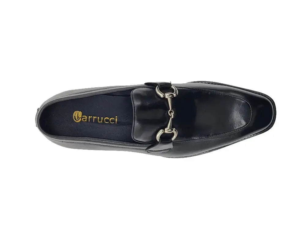 Burnished Calfskin Horsebit Loafer outfit flow