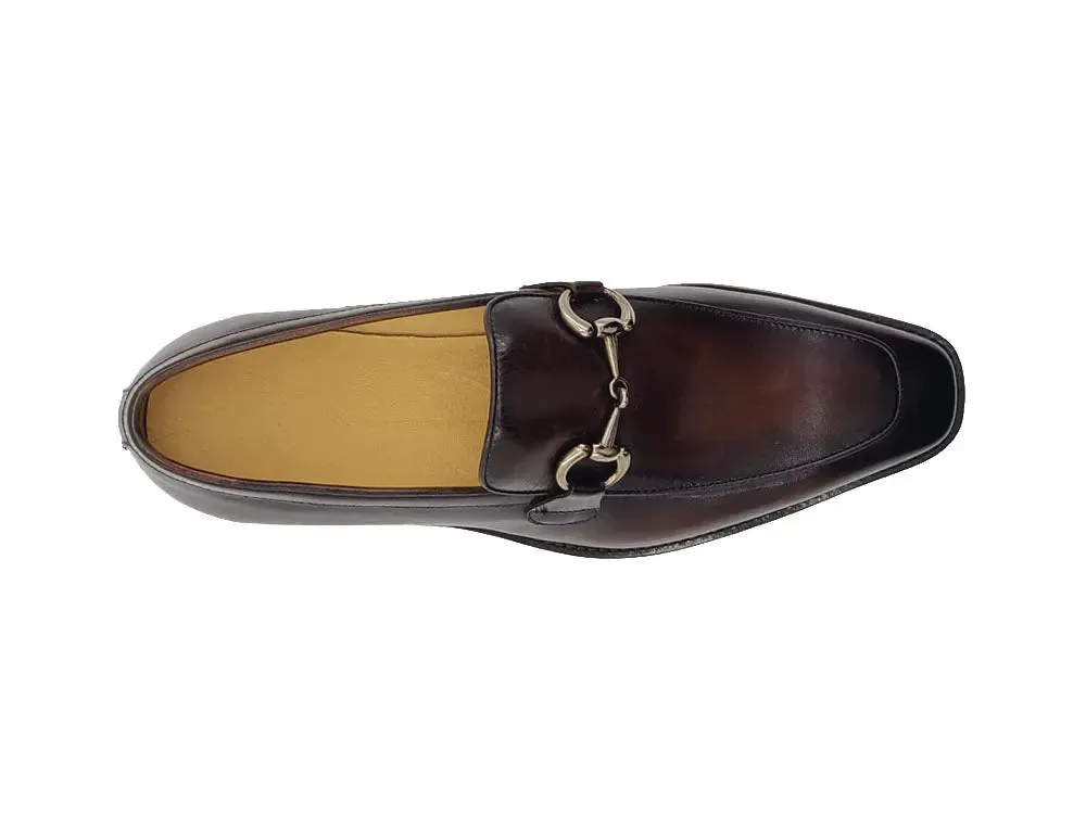 Burnished Calfskin Horsebit Loafer outfit flow