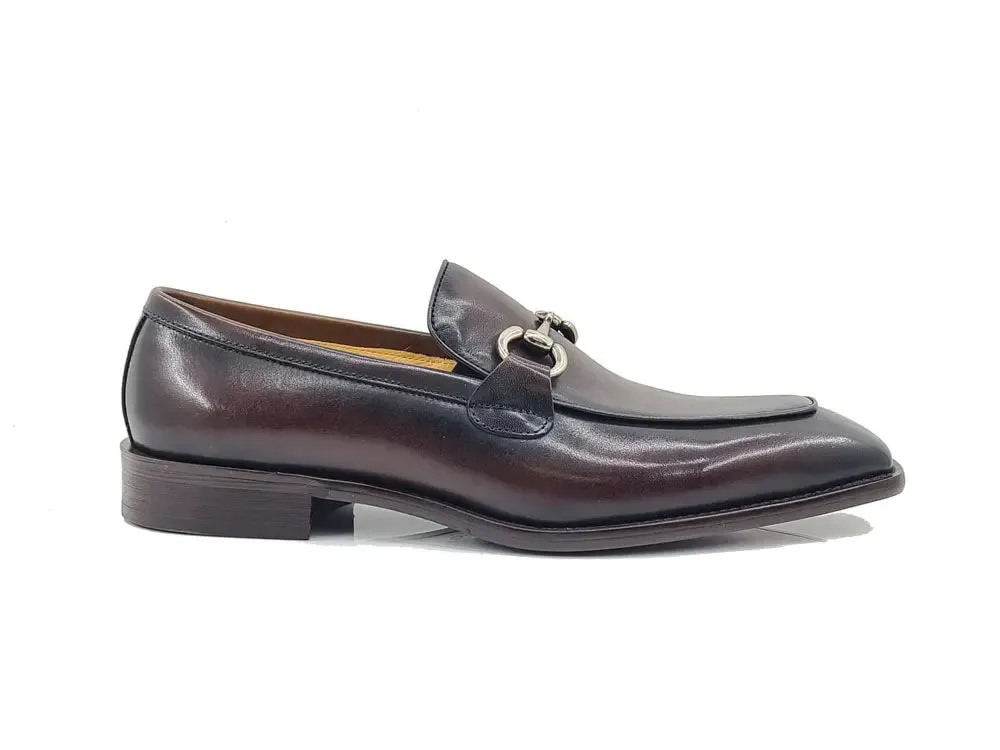 Burnished Calfskin Horsebit Loafer outfit flow