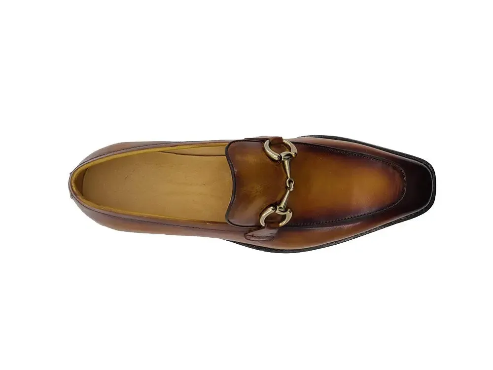 Burnished Calfskin Horsebit Loafer outfit flow